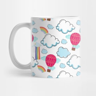 Clouds and Rainbow Pattern Mug